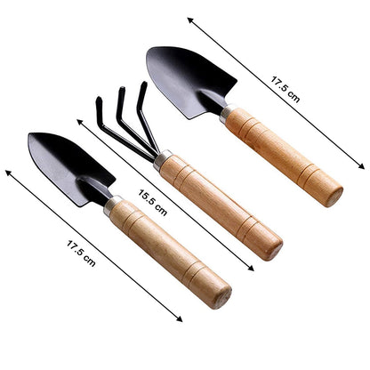 Small sized Hand Cultivator, Small Trowel, Garden Fork (Set of 3) - infinityexculsivestore.com