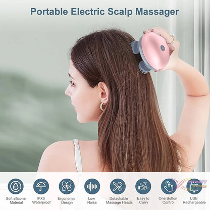 Smart Electric Scalp Massager (1 Pc) - infinityexculsivestore.com
