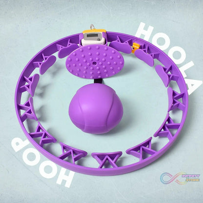 Smart Fitness Hula Hoops with Ball and Intelligent Counter (1 Pc / With Brown Box) - infinityexculsivestore.com