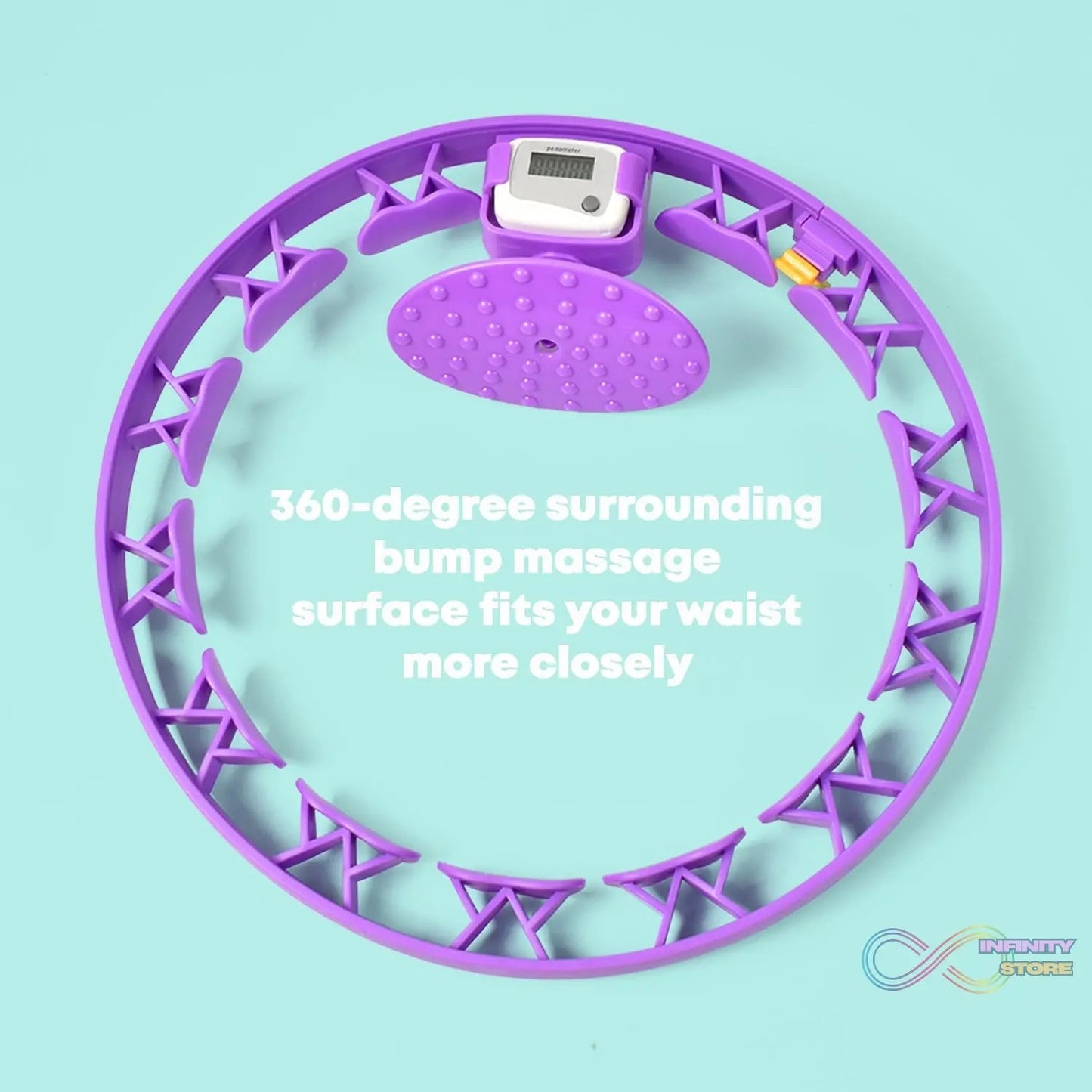 Smart Fitness Hula Hoops with Ball and Intelligent Counter (1 Pc / With Brown Box) - infinityexculsivestore.com