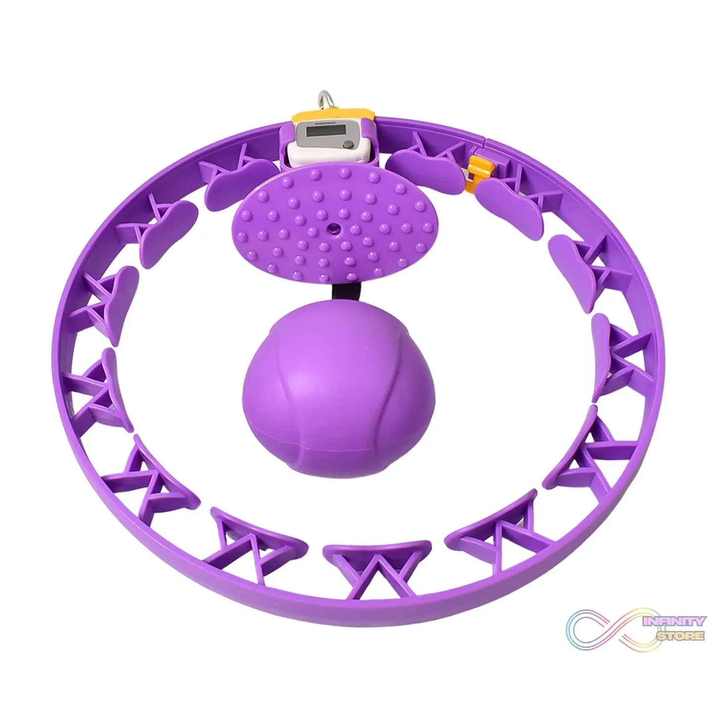 Smart Fitness Hula Hoops with Ball and Intelligent Counter (1 Pc / With Brown Box) - infinityexculsivestore.com