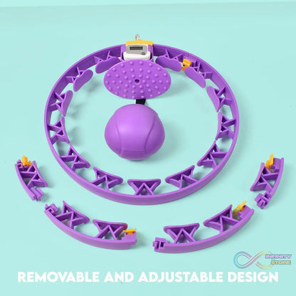 Smart Fitness Hula Hoops with Ball and Intelligent Counter (1 Pc / With Brown Box) - infinityexculsivestore.com