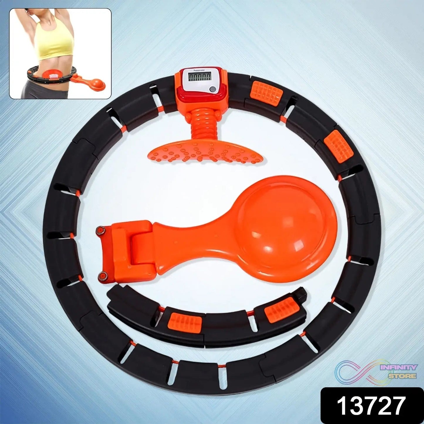 Smart Fitness Hula Hoops with Spinning Ball and Intelligent Counter (1 Pc / Loose) - infinityexculsivestore.com