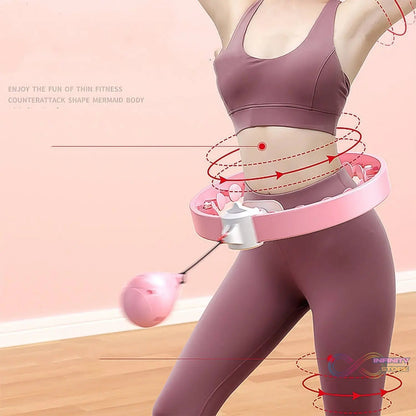 Smart Fitness Hula Hoops with Spinning Ball and Intelligent Counter (1 Pc / Mix Design / Loose) - infinityexculsivestore.com