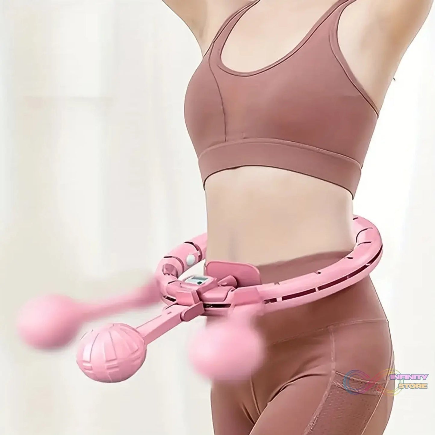 Smart Fitness Hula Hoops with Spinning Ball and Intelligent Counter (1 Pc/ With Brown Box) - infinityexculsivestore.com