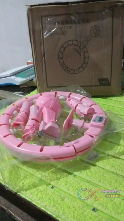 Smart Fitness Hula Hoops with Spinning Ball and Intelligent Counter (1 Pc/ With Brown Box) - infinityexculsivestore.com