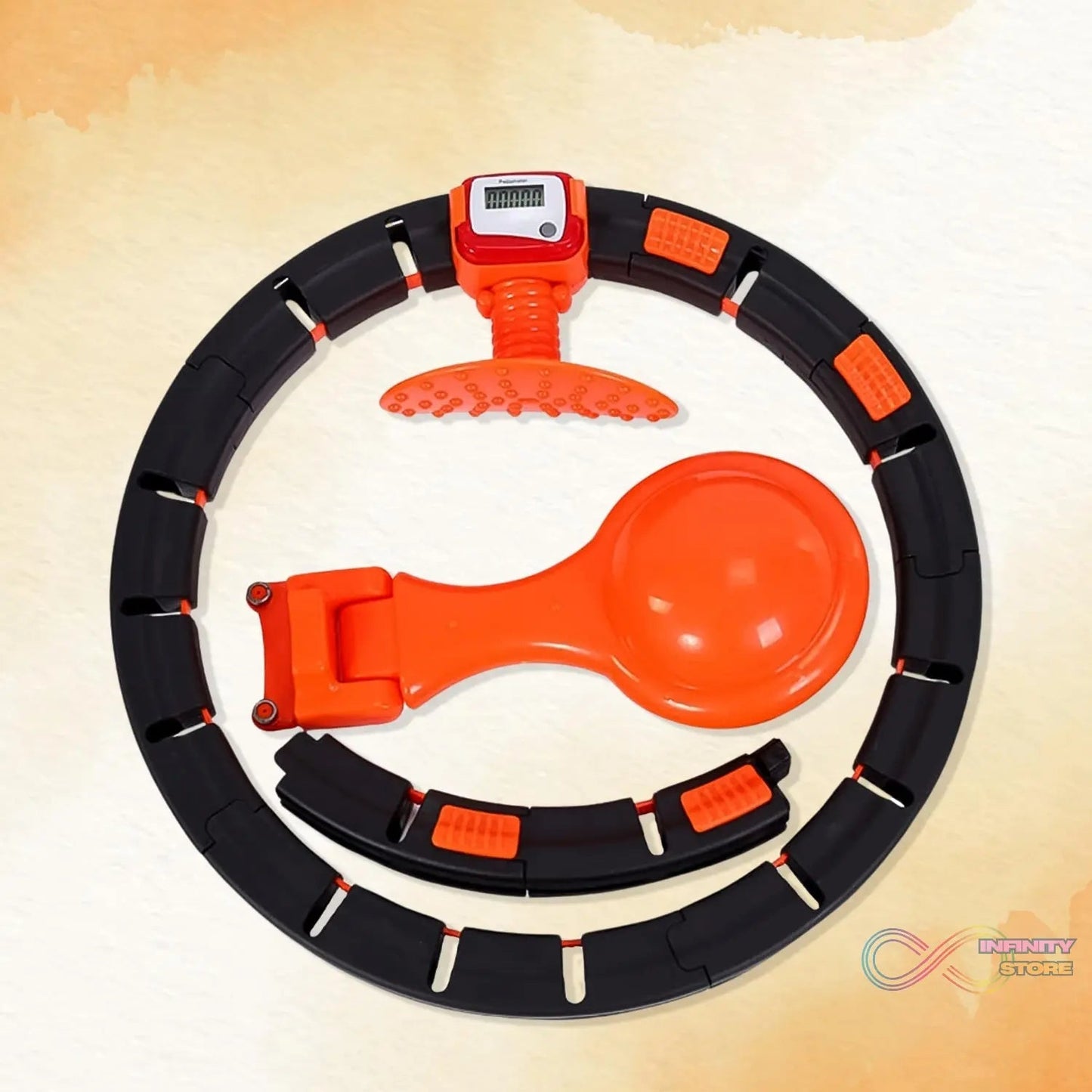 Smart Fitness Hula Hoops with Spinning Ball and Intelligent Counter (1 Pc / With Brown Box) - infinityexculsivestore.com