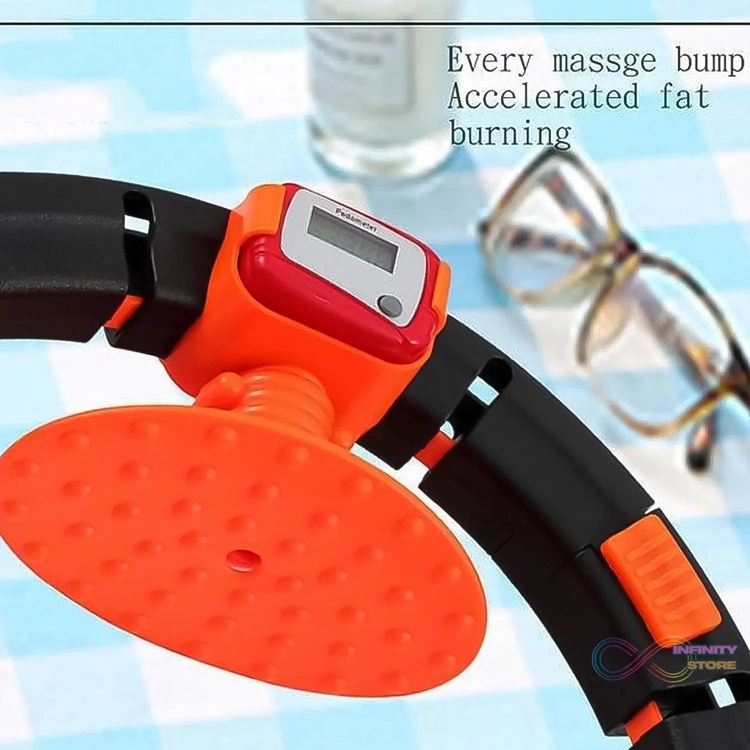 Smart Fitness Hula Hoops with Spinning Ball and Intelligent Counter (1 Pc / With Brown Box) - infinityexculsivestore.com