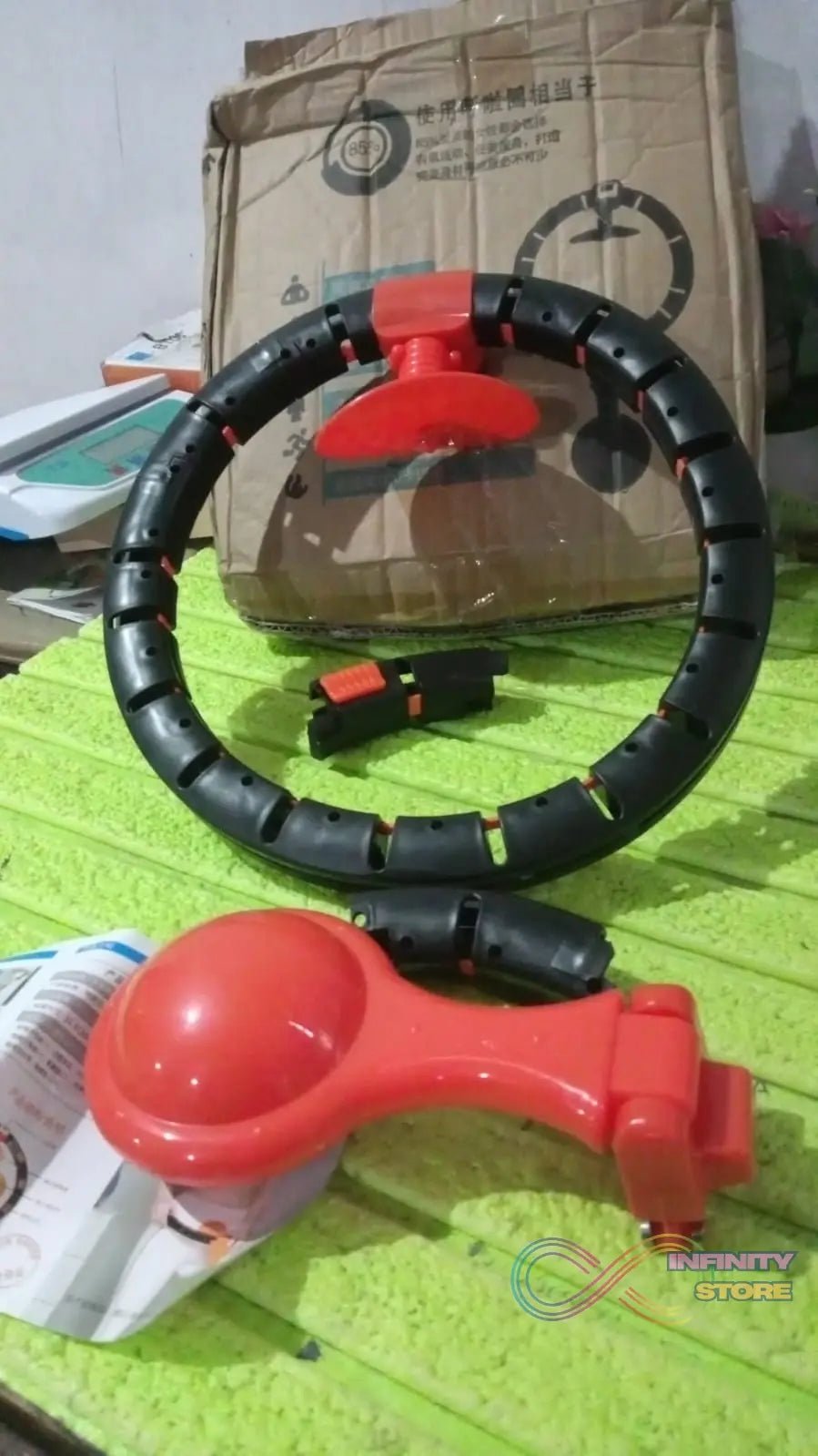 Smart Fitness Hula Hoops with Spinning Ball and Intelligent Counter (1 Pc / With Brown Box) - infinityexculsivestore.com