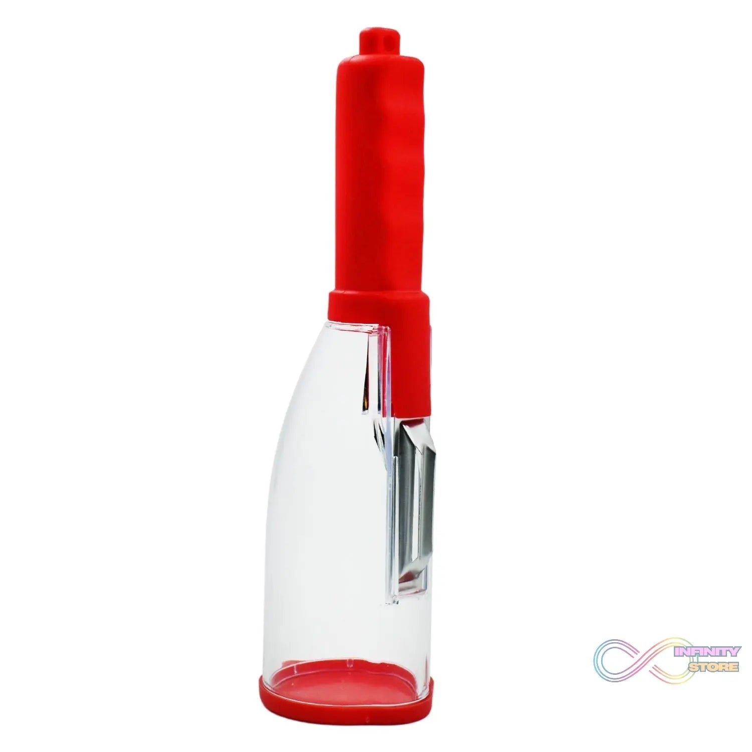 Multifunctional vegetable and fruit peeler for kitchen use.