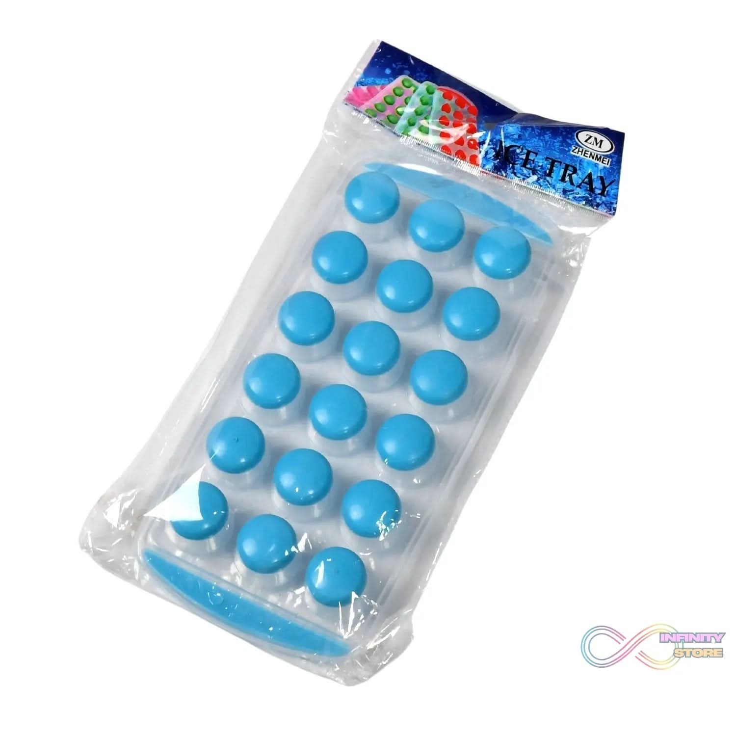 Smart Push Pop Out Round Shape Mini Ice Cube Trays with Flexible Silicone Bottom | Round Shape Silicone Chocolate Mold Maker Ice Cube Tray Freeze Mold - infinityexculsivestore.com