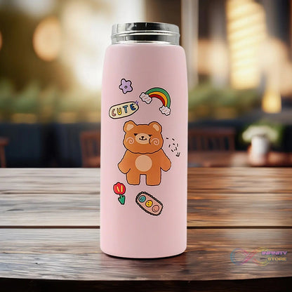 Smart Vacuum Insulated Water Bottle with LED Temperature Display (450 ML Approx / Mix Color & Design) - infinityexculsivestore.com