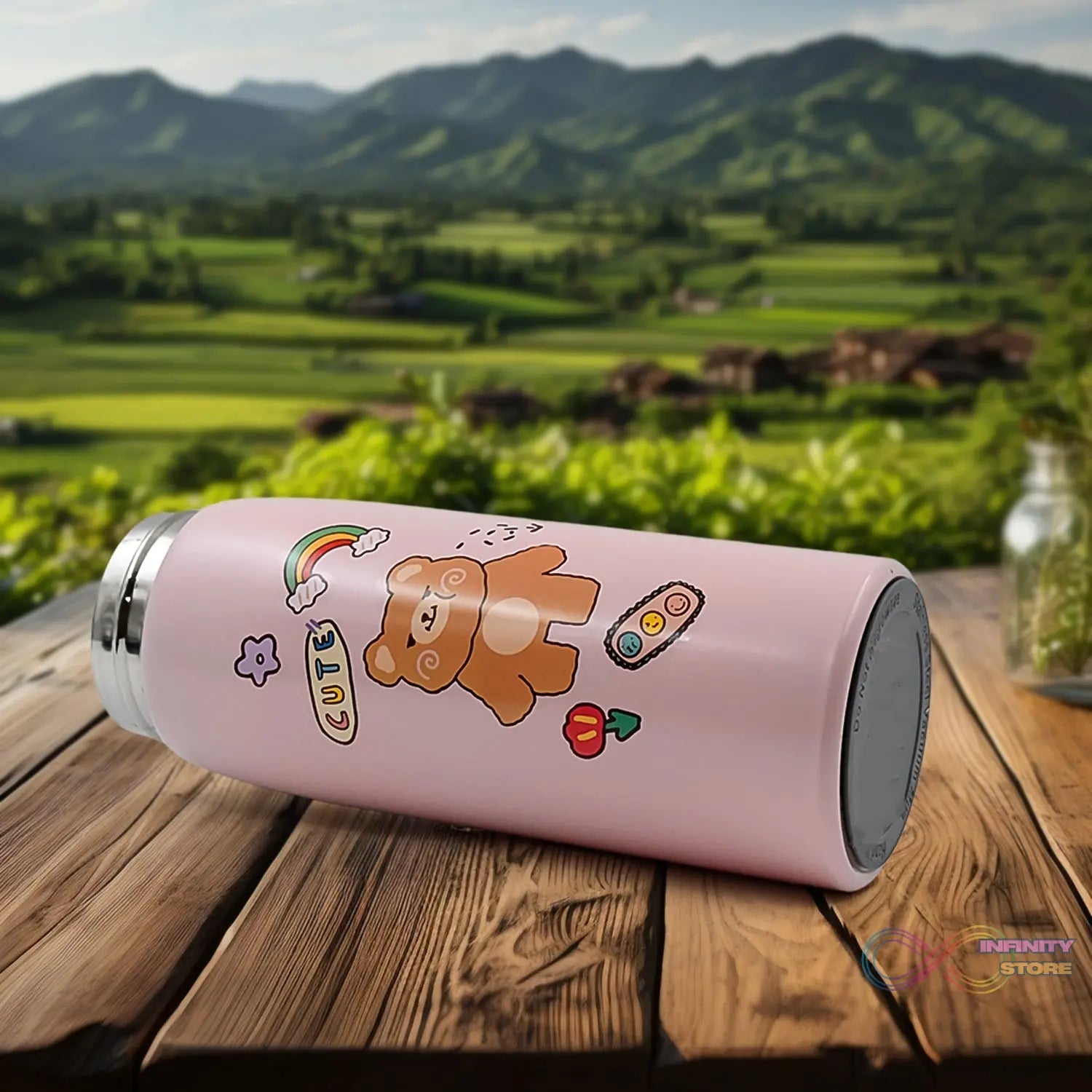 Smart Vacuum Insulated Water Bottle with LED Temperature Display (450 ML Approx / Mix Color & Design) - infinityexculsivestore.com