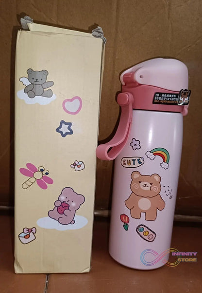 Smart Vacuum Insulated Water Bottle with LED Temperature Display (450 ML Approx / Mix Color & Design) - infinityexculsivestore.com