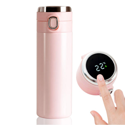 Smart Vacuum Insulated Water Bottle with LED Temperature Display, Cold & Hot | Leak Proof | Office Bottle | Gym | Home | Kitchen | Hiking | Trekking | Travel Bottle  (Mix Color & Design / 320 ML) - infinityexculsivestore.com