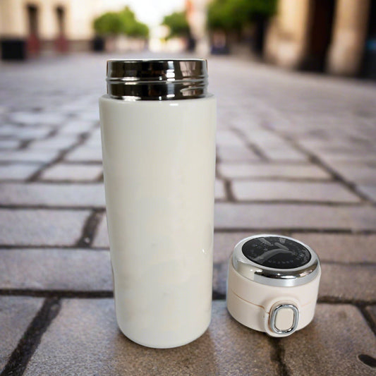 Smart Vacuum Insulated Water Bottle with LED Temperature Display, Cold & Hot | Leak Proof | Office Bottle | Gym | Home | Kitchen | Hiking | Trekking | Travel Bottle  (Mix Color & Design / 420 ML) - infinityexculsivestore.com