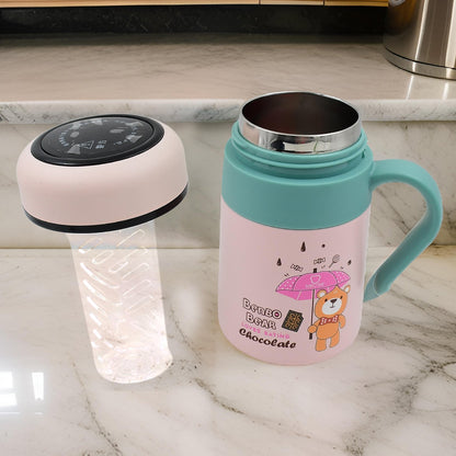 Smart Vacuum Insulated Water Bottle with LED Temperature Display & Gift Color Box (600 ML Approx) - infinityexculsivestore.com