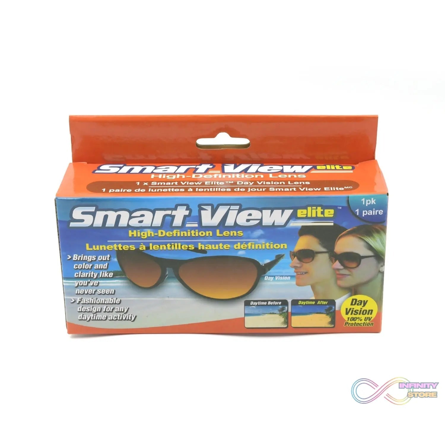 Smart Vision Glasses UV Protected Sunglasses, Lightweight and Attractive Design 3D classic Sunglasses for Men & Women, Lightweight, Both Outdoor and Indoor Use (1 Pc ) - infinityexculsivestore.com