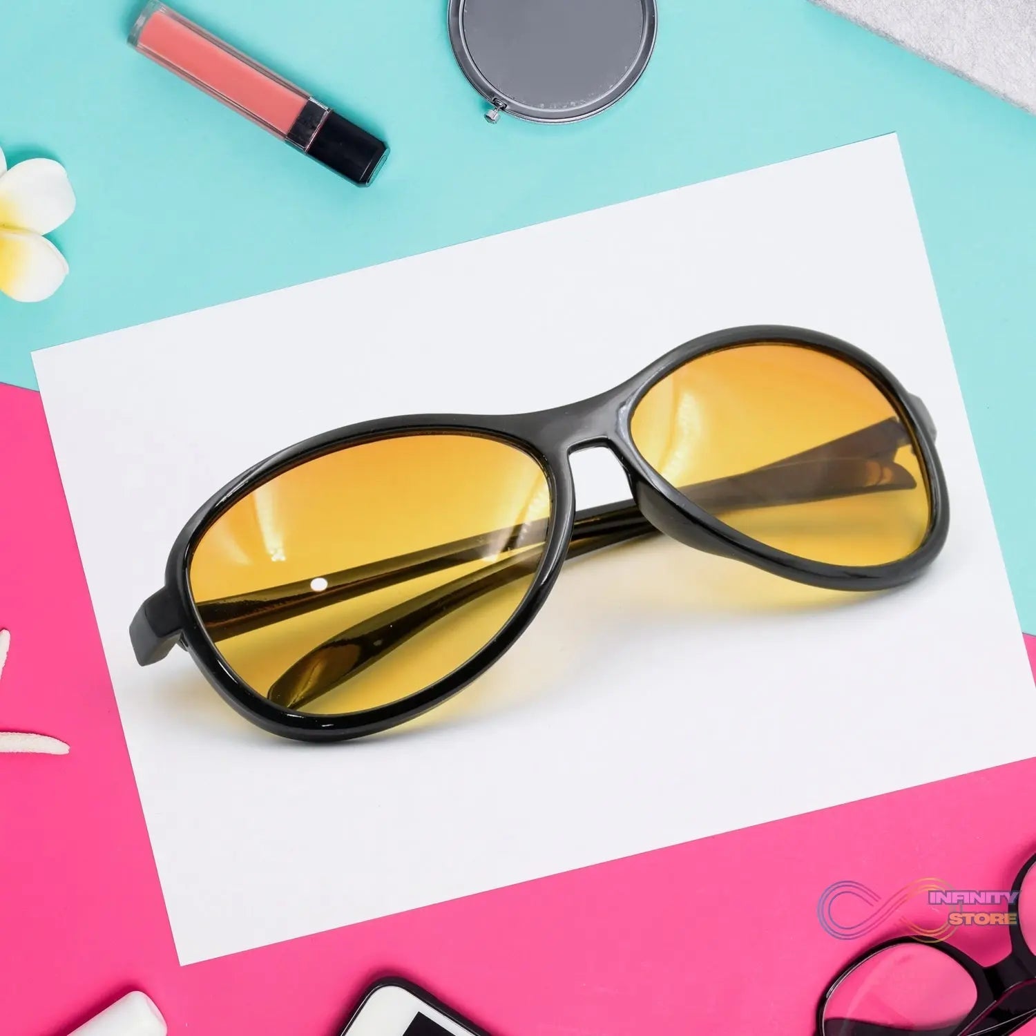 Smart Vision Glasses UV Protected Sunglasses, Lightweight and Attractive Design 3D classic Sunglasses for Men & Women, Lightweight, Both Outdoor and Indoor Use (1 Pc ) - infinityexculsivestore.com