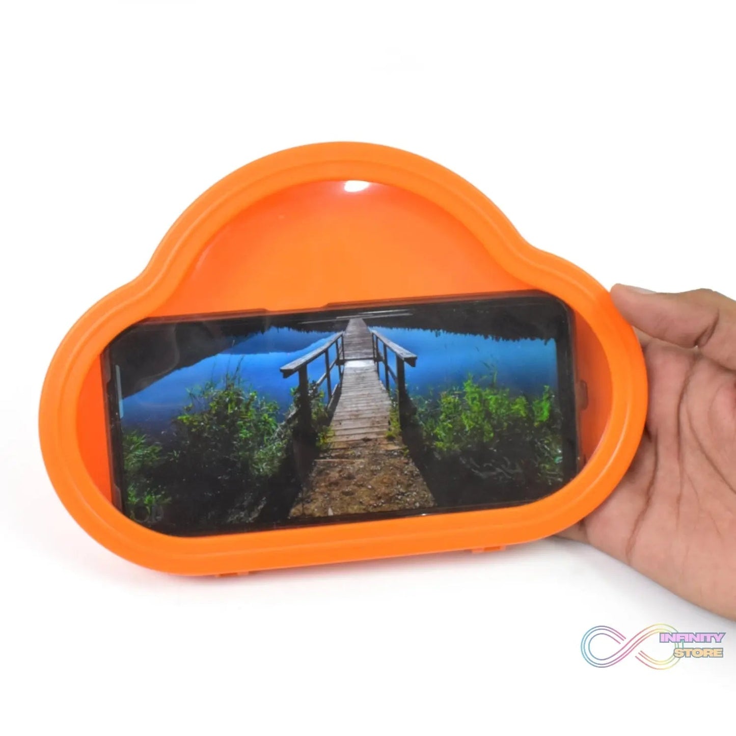 Smartphone / Mobile Stand, Waterproof Case, Smartphone Stand Case (1 Pc/ Orange) - infinityexculsivestore.com