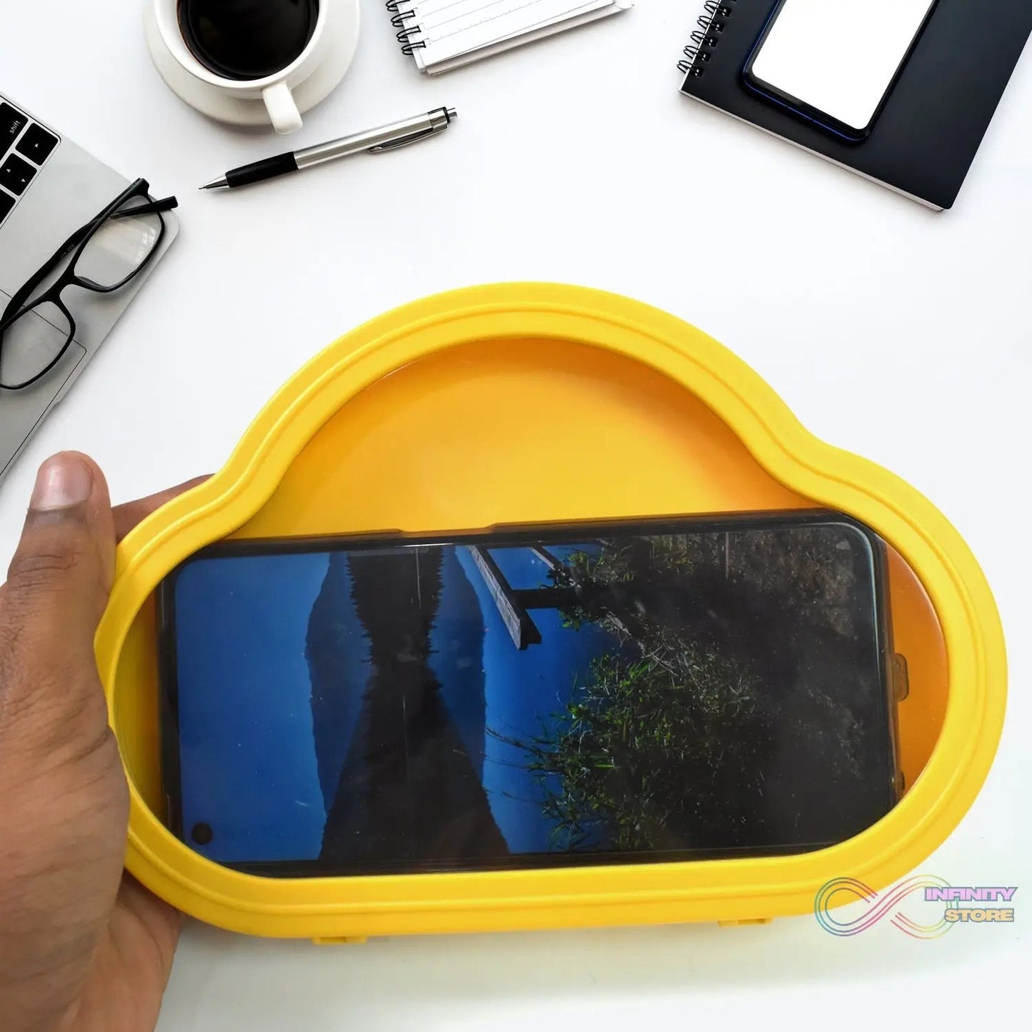 Smartphone / Mobile Stand, Waterproof Case, Smartphone Stand Case (1 pc / Yelllow colour) - infinityexculsivestore.com
