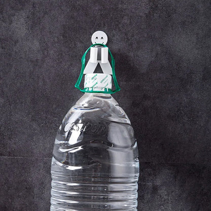 Smile Face Wall Mounted Brush & Broom Organize Holder, Hanger Storage Rack Kitchen Clip Seamless Mop Hook with Mounted Hanging (1Pc) - infinityexculsivestore.com