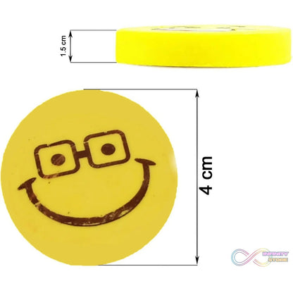 Smiley Design Eraser (1 Pc / Mix Design) - infinityexculsivestore.com