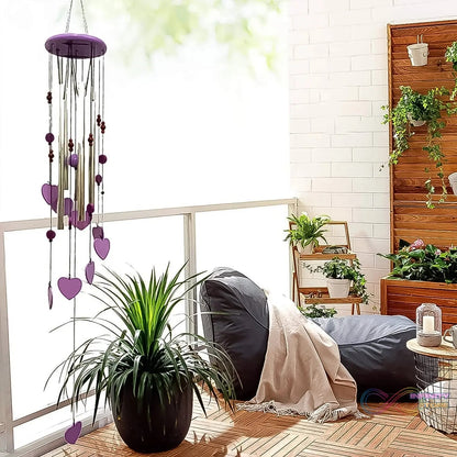 Smiley and Hearts Love Wind Chime (1 Pc) - infinityexculsivestore.com