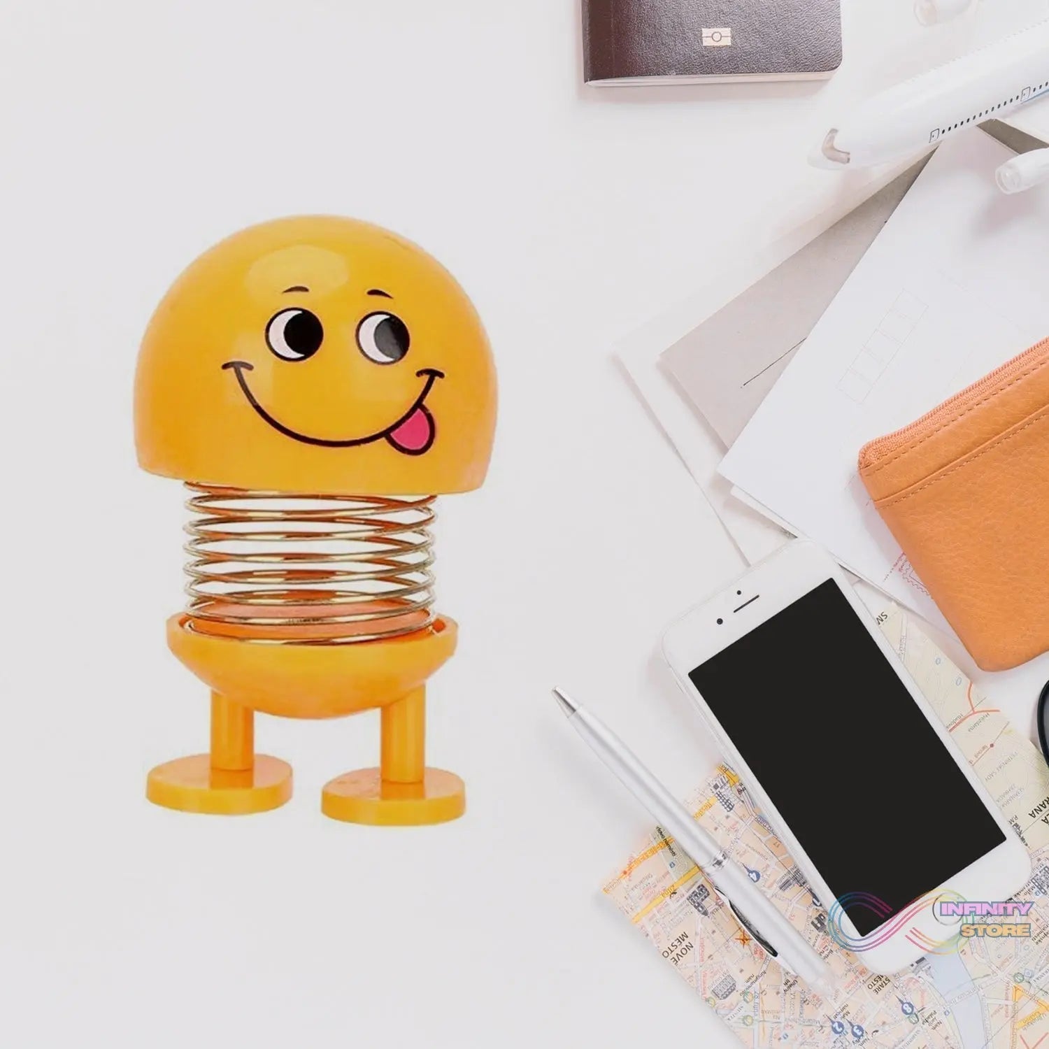 Smiling Face, Spring Doll Toy (1 Pc) - infinityexculsivestore.com