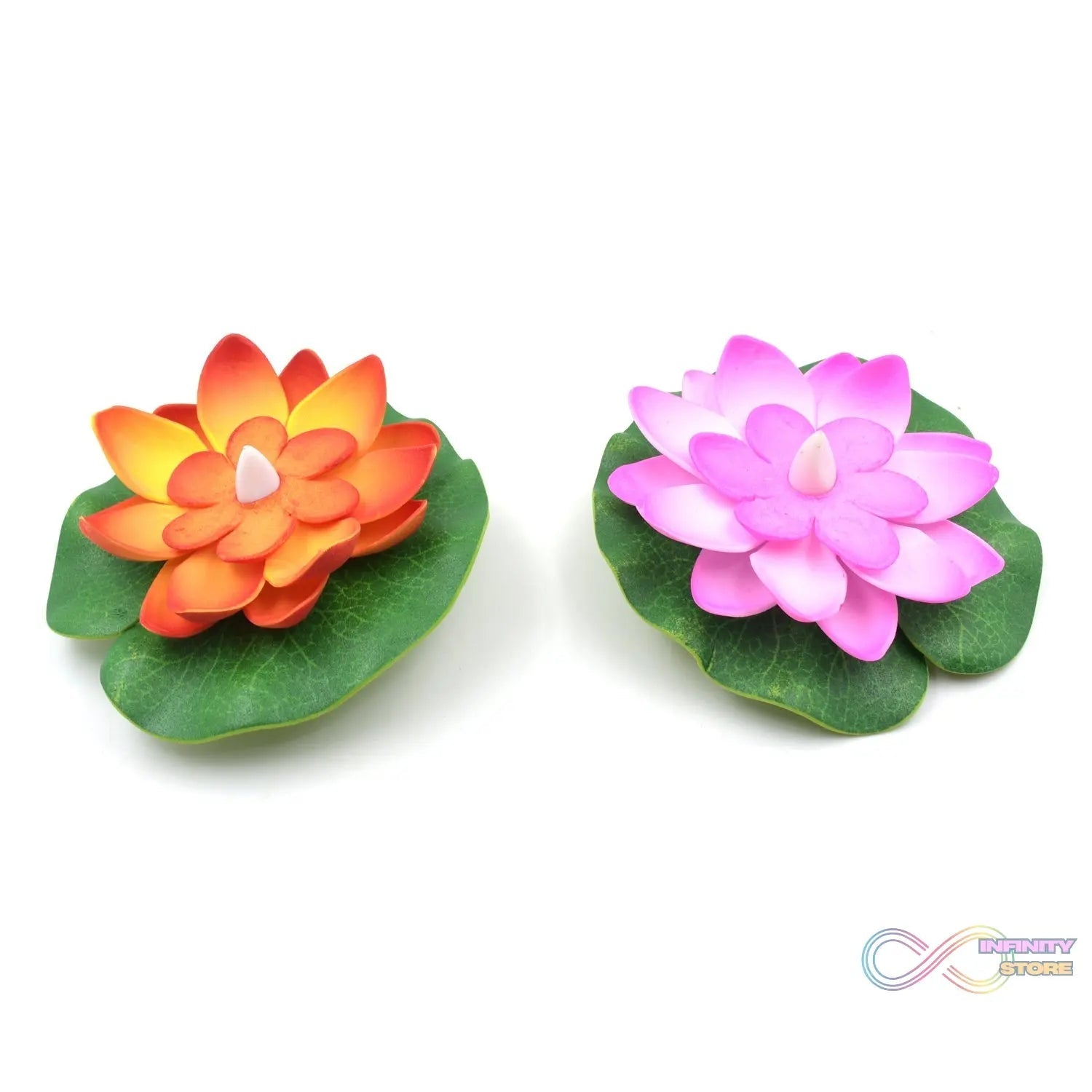 Smokeless LED Lotus Candles (2 Pc): Indoor/Outdoor Décor - infinityexculsivestore.com