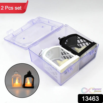 Smokeless Led Light Lantern Lamp (2 Pc) - infinityexculsivestore.com