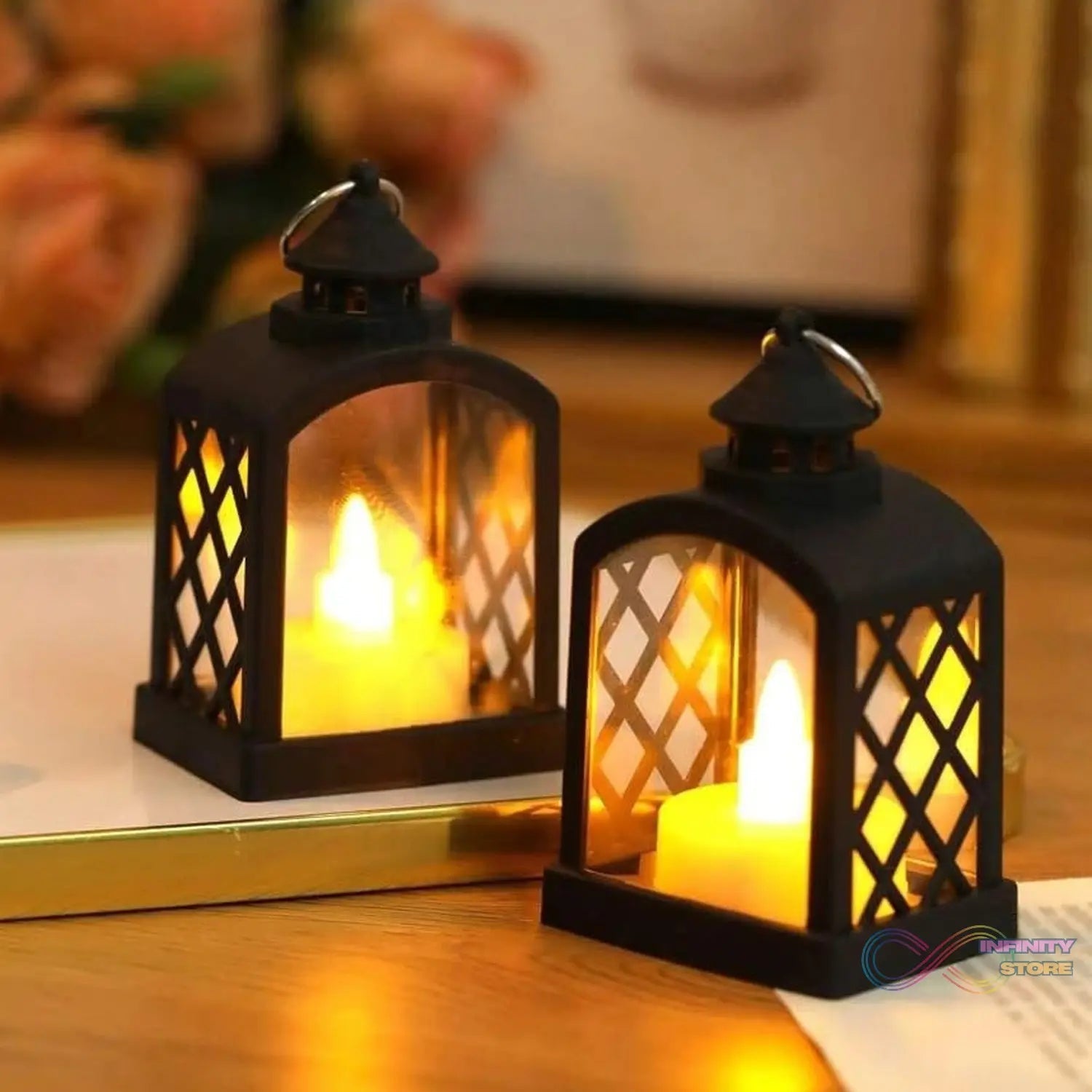 Smokeless Led Light Lantern Lamp (24 Pcs Set) - infinityexculsivestore.com