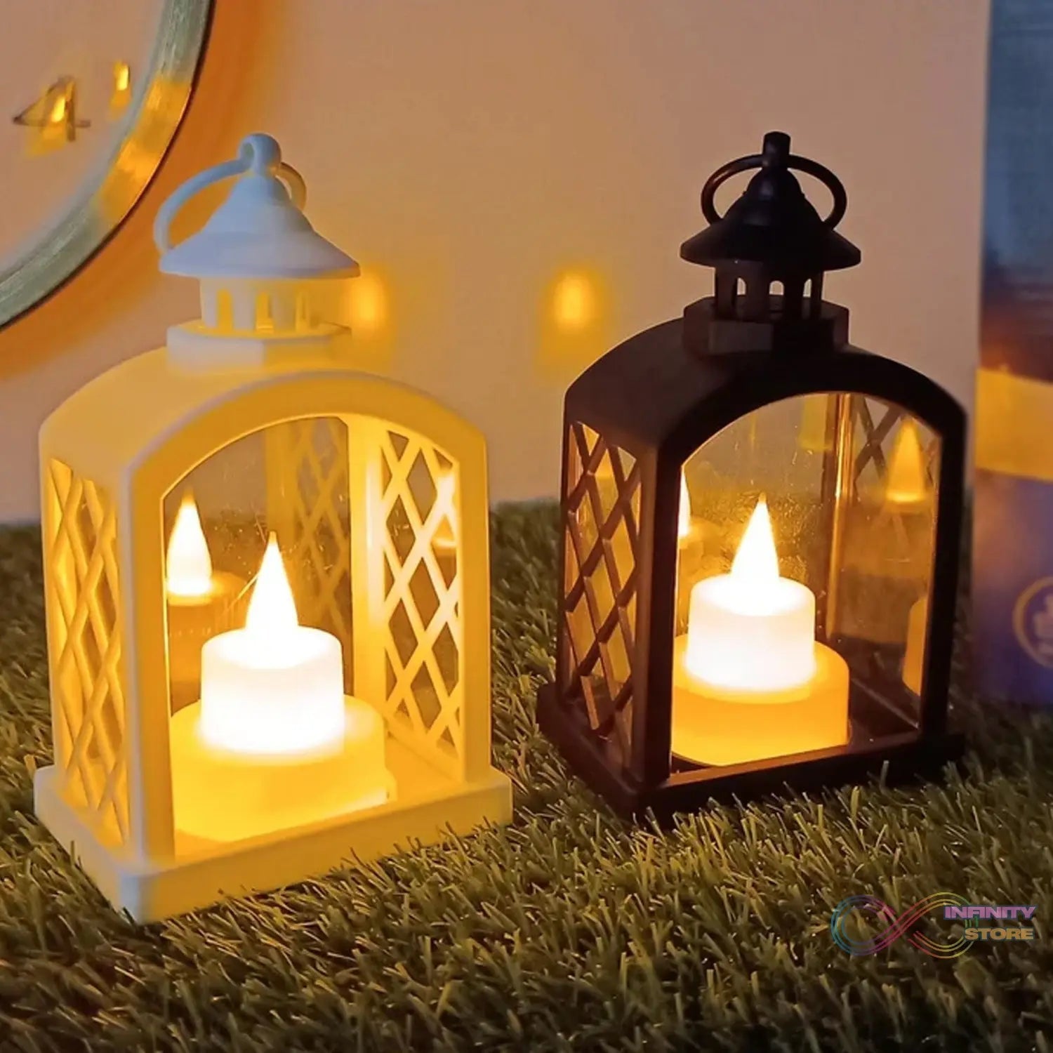 Smokeless Led Light Lantern Lamp (24 Pcs Set) - infinityexculsivestore.com