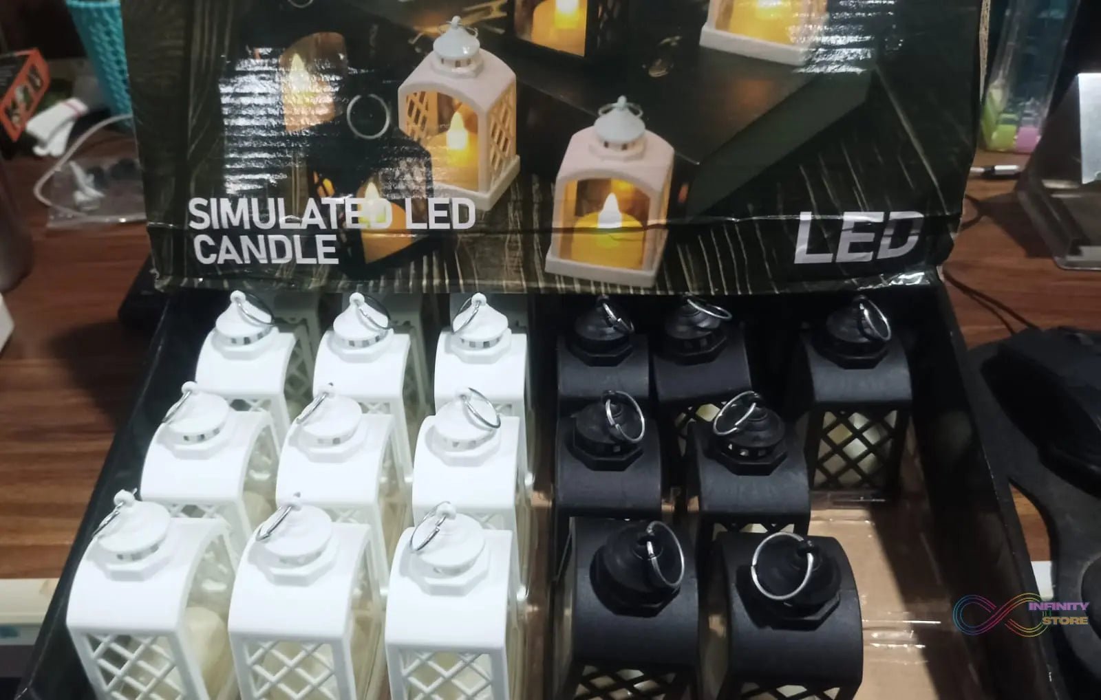 Smokeless Led Light Lantern Lamp (24 Pcs Set) - infinityexculsivestore.com
