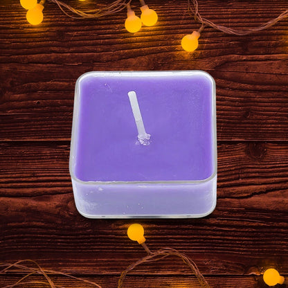 Smokeless Scented Acrylic Lavender Tealight Candles | Scented Acrylic Tealight Candle Set of 1 for Home Decoration and Celebrations | Long Burning Time Candle (1 Pc / Mix Color) - infinityexculsivestore.com