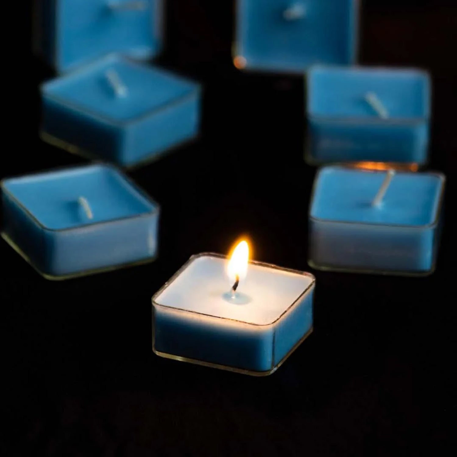 Smokeless Scented Acrylic Lavender Tealight Candles | Scented Acrylic Tealight Candle Set of 1 for Home Decoration and Celebrations | Long Burning Time Candle (1 Pc / Mix Color) - infinityexculsivestore.com