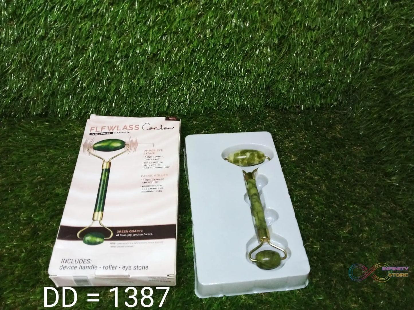 Natural jade facial roller