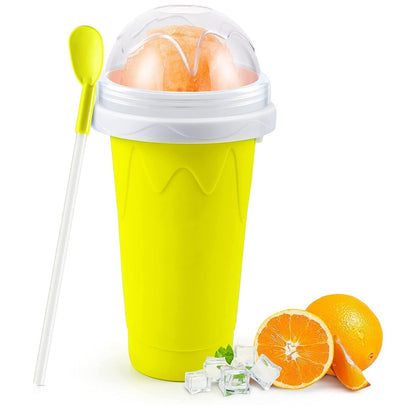Smoothies Maker Cup, Magic Quick Frozen Smoothies Cup Cooling Cup Double Layer Squeeze Cup Slushy Maker (1 Pc) - infinityexculsivestore.com
