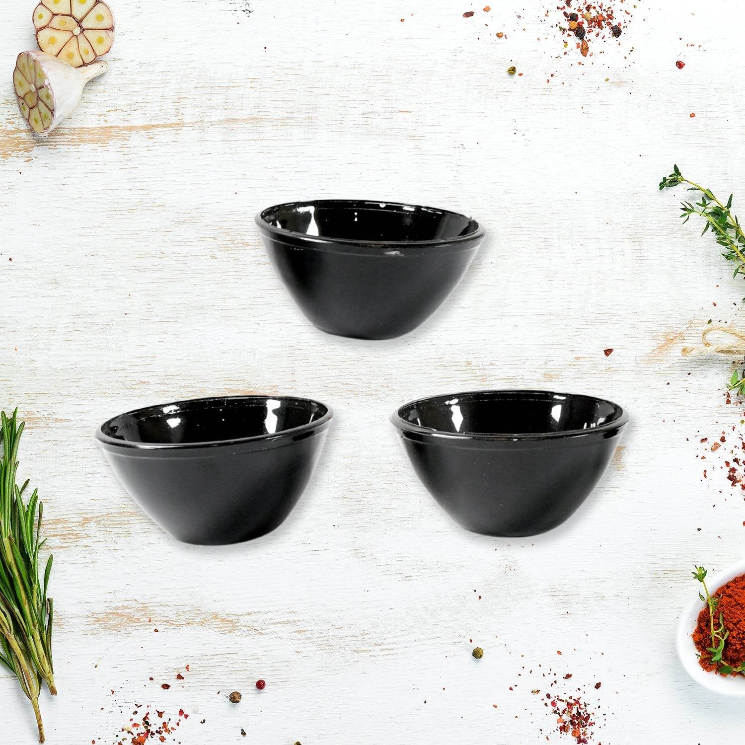 Hello Sweet Round Ceramic Snacks Bowl With Plastic Leaf shape Serving platter Portable, Lightweight Breakfast, Serving Bowl | Ideal for Rice, Pasta, Desserts Home & Kitchen Serving Bowl & platter (7 Pcs set) - infinityexculsivestore.com