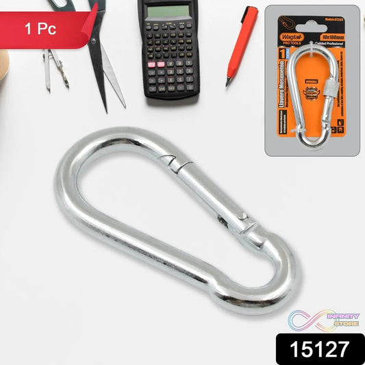 Snap Hook With Screw - Stainless Steel Snap Hook Clip Heavy Duty, Carabiner Clip (10Γ100 MM / 1 Pc) - infinityexculsivestore.com