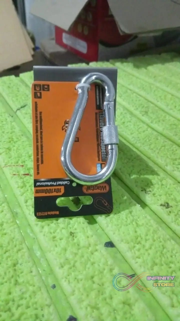 Snap Hook With Screw - Stainless Steel Snap Hook Clip Heavy Duty, Carabiner Clip (10×100 MM / 1 Pc) - infinityexculsivestore.com