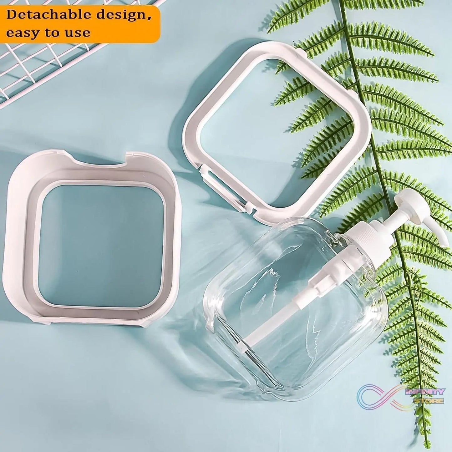Snap sink Dispenser Plastic Clear Empty Pump Lotion Bottles (1 Set) - infinityexculsivestore.com