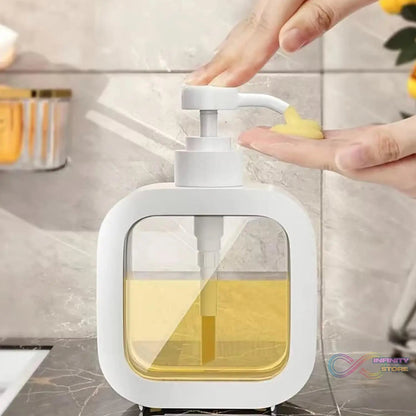 Snap sink Dispenser Plastic Clear Empty Pump Lotion Bottles (1 Set) - infinityexculsivestore.com
