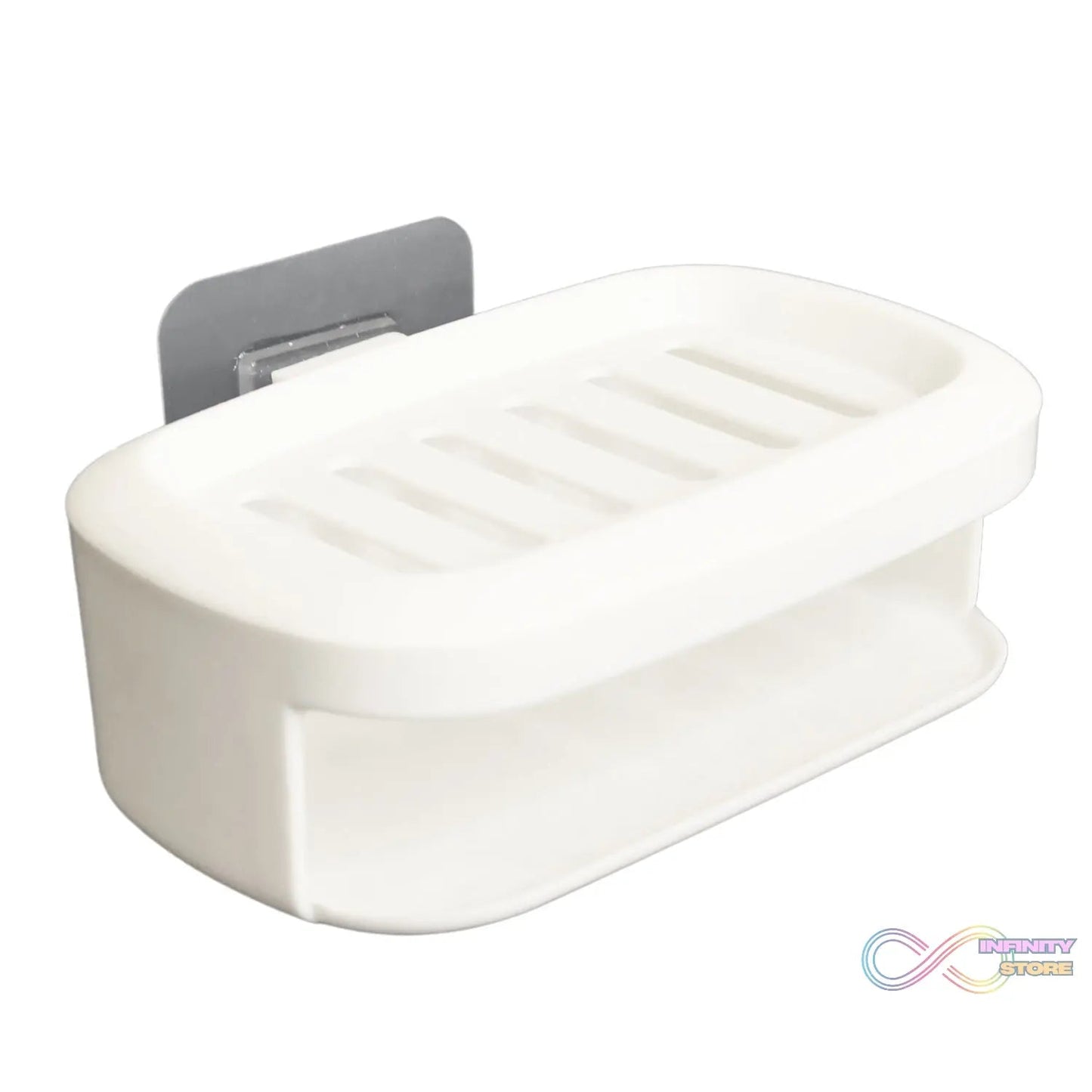 Soap Box With Sponge Dual - use Soap Holder (2 Pc Set / With Adhesive Hook) - infinityexculsivestore.com