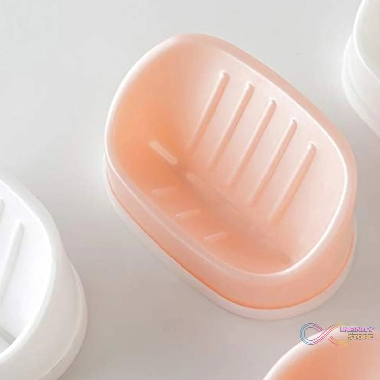 Soap Container, Soap Box Household Kitchen and Bathroom Can Use PP Material Drain Box Double Soap Dish, for Bathroom Shower Home Outdoor Camping (1 Pc) - infinityexculsivestore.com