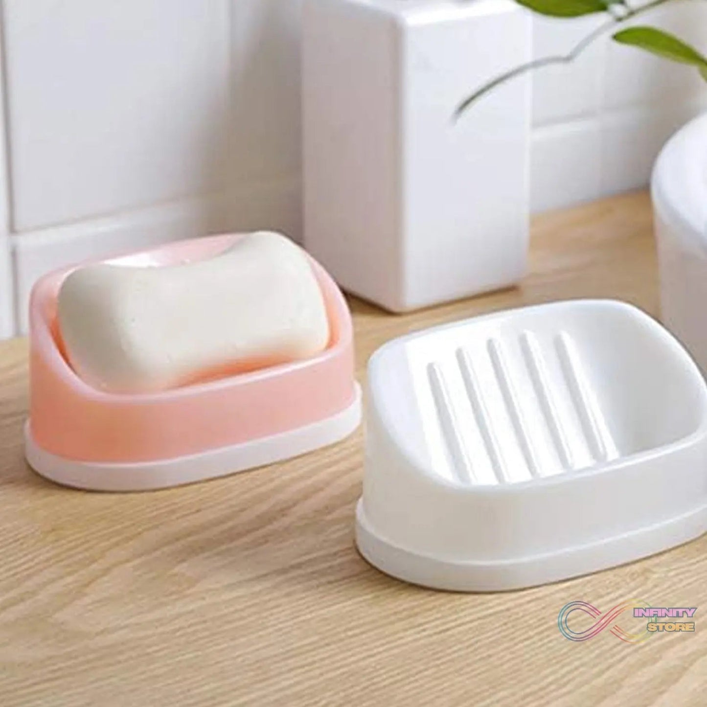 Soap Container, Soap Box Household Kitchen and Bathroom Can Use PP Material Drain Box Double Soap Dish, for Bathroom Shower Home Outdoor Camping (1 Pc) - infinityexculsivestore.com