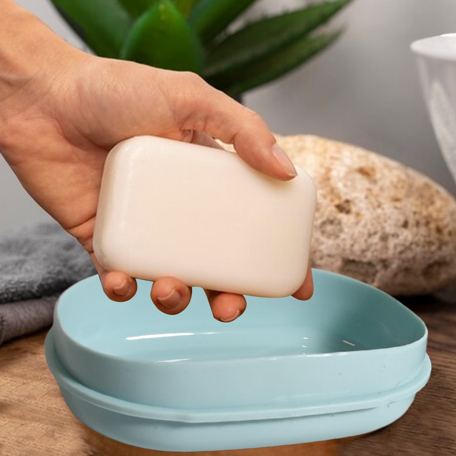 Soap Container, Soap Box Household Kitchen and Bathroom Can Use PP Material Drain Box, Soap Dish, for Bathroom Shower Home Outdoor Camping (1 Pc) - infinityexculsivestore.com