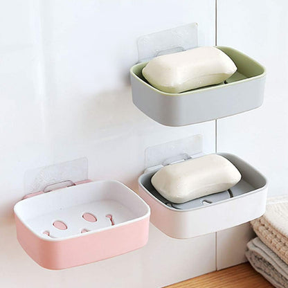 Soap Dish with Drain Soap Holder, Soap Saver Easy Cleaning, Soap Tray for Shower Bathroom Kitchen (1 Pc) - infinityexculsivestore.com