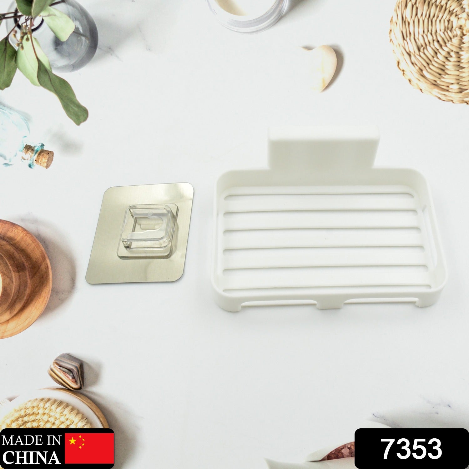 Soap Dish with Drain Soap Holder, Soap Saver Easy Cleaning, Soap Tray for Shower Bathroom Kitchen (1 Pc) - infinityexculsivestore.com