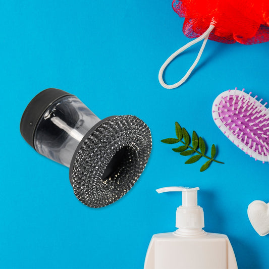 Soap Dispensing Dish Brush (1 Pc): Palm Brush, Kitchen Cleaning - infinityexculsivestore.com